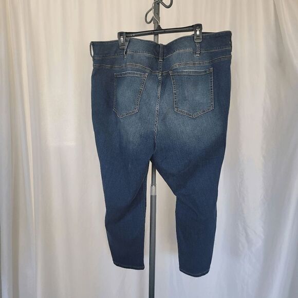 Torrid womens plus blue distressed jeggings fits size 20 - Picture 4 of 7